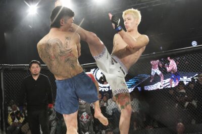 【Shooto2025#10】1R&2Rを圧倒も最終回に左でダウンを喫した宮口が、判定で夜叉坊を下し7連勝!!
