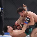 【DEEP129】石司、初回にダウンを奪われるも2・3Rは河村の関節技を凌いでパンチを当てて判定勝利 【DEEP129】石司、初回にダウンを奪われるも2・3Rは河村の関節技を凌いでパンチを当てて判定勝利