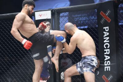 【Pancrase360】ラジャボフがヒザ・ハイキックでRyoを粉砕。TKO勝利でフェザー級王座挑戦をアピール