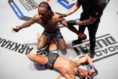 【PFL Europe2025#04】TD後も強かったアトンギャナ。強烈パウンドからソアレシュにRNCを極める