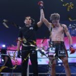 【KNOCK OUT60】ゴンナパーの前進を右ジャブ&首相撲で捌いた久井が、延長スプリット判定でベルト奪取