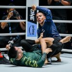 【ONE FN38】マウントまで奪取したベイビーシャーク。終了間際に米倉の足関節を防ぎベルト防衛 【ONE FN38】マウントまで奪取したベイビーシャーク。終了間際に米倉の足関節を防ぎベルト防衛