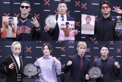 【Pancrase360】5大王座戦＋ワンマッチ＝計18選手が記者会見に登場。年内最終戦は2階席の解放も決定