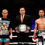 【RISE195】5R内でどれだけ近距離の攻防が続くか。パヌワットと常陸がスーパーフェザー級王座決定戦