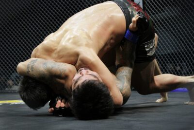 【Grachan80】青木忠秀が右ストレートでダウンを奪い、ヴァンフルーチョークでイ・ソルホから一本勝ち