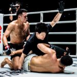 【ONE FF141】大浦マイケ、マンギュライの拳の前に足関、三角絞め、腕十字が極まらずパウンドアウト負け