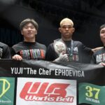 【Shooto2026#02】カーフ&ヒザでダメージを与えたエフェヴィガ。キャプテンをパウンドアウトして新王者に