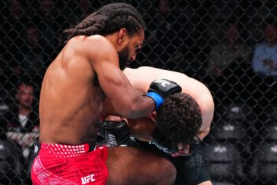 【UFN271】接近戦で左ヒジを効かせたギブソンJr。ヒザ連打でフーパーを沈めてUFC初勝利
