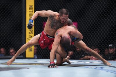 【UFC326】ニャムジャルガル、ダーデンのスクランブルとグラウンドの仕掛けに競り勝って判定勝ち