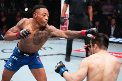 【UFN269】初回のスヨンの組みを凌いだスミス、2Rに右フックでダウンを奪ってRNCで一本勝ち