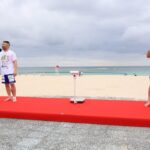 【KNOCK OUT63】ビーチでの計量終了　渡慶次の引退エキシで千裕がKOボーナスをリクエストするも…