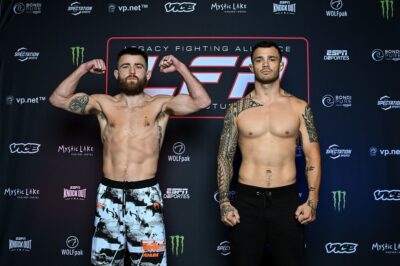 【LFA231】フェザー級メイン出場予定のトランブリーが、試合消滅→代役出場で160ポンド契約戦