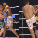 【KNOCK OUT63】UNLIMITEDも首相撲が勝敗を分ける？ 大沢が安谷屋を首相撲からのヒザでKO