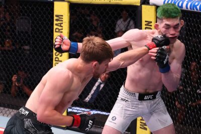 【UFN276】6連勝中のコスタから左ストレートでダウンを奪ったアレン。TDも成功し続けて3-0判定勝利