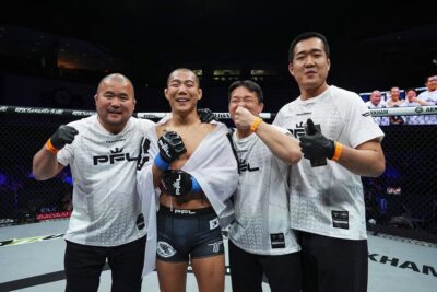 【PFL2026#06】キム・サンウォンはテイクダウンからエルボー連打で、バンデナイ下しPFL初陣を飾る