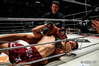 【RIZIN53】RIZIN初参戦でまさかの黒星——ボディを効かせていた松嶋、カファロの絞めに散る