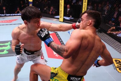 【UFN276】見事なパンチの打ち分けとコンビネーション。ドゥホが左ボディでサントスをKO