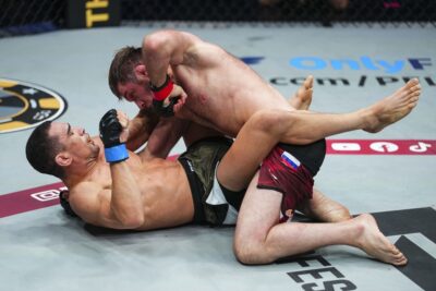 【PFL2026#06】マゴメドフがイーゴのガードからの攻めを潰してトップキープ、スプリット判定で競り勝つ