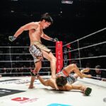 【RIZIN53】宇佐美正パトリックが雑賀ヤン坊達也の右アッパーに左を打ち抜き、サッカーボールキックでKO