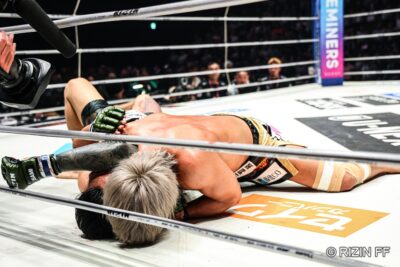 【RIZIN53】約1年ぶりの復帰戦＝太田忍が金太郎に肩固めで一本勝ち「サバテロに勝てるのは僕しかいない」