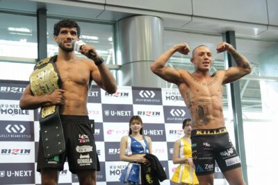 【RIZIN53】計量終了　メインは「世界バーサス世界」の王座戦。日本人ファイターは誰が飛び出す!?
