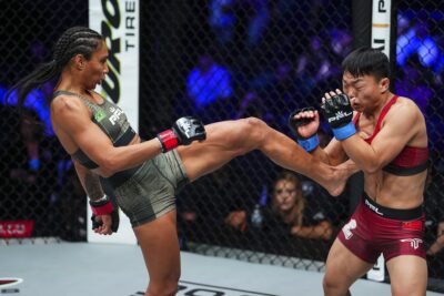 【PFL2026#06】タイラ・サントス、中国のヤン・チーフイを三日月蹴りで一蹴