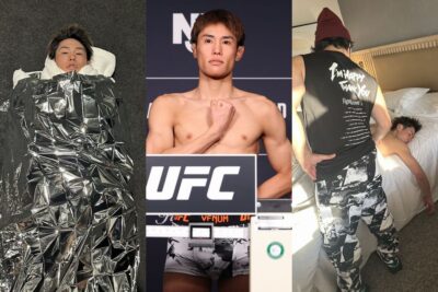 【UFC328】計量終了　4年10カ月ぶりの125ポンド＝56.7キロを創った平良。リカバリー終了時で64キロへ