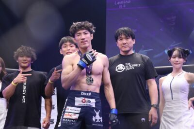 【Lemino Shooto06】プロデビュー戦の有馬、極めきれずもレスリング力を発揮してゆーすけに完封勝ち