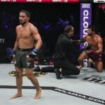 【PFL2026#08】開始早々ダウンを奪ったハミドフ。以降はウェッツェルを組み伏せ、RNCで絞め落とす