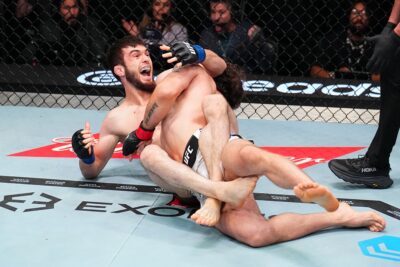 【UFN279】兄譲りの変則ツイスターで、ムルタザリ・マゴメドフがバダザリアンから77秒一本勝ち!!