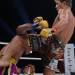 【KNOCK OUT65】初回終了間際、右を被弾してグラついた大雅。2Rに左ヒザで福永を沈める