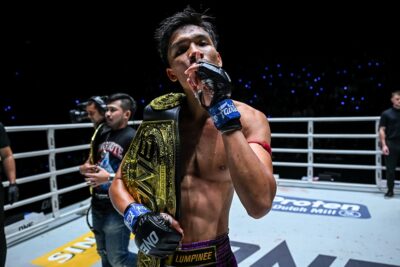 【ONE TIC23】22歳、アリーフ・ソー・デチャパンが42歳サムエーを最終回にKO。プランチャイと対面