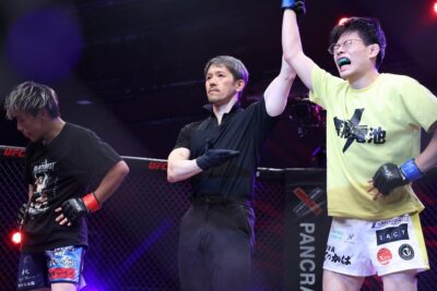 【Pancrase364】開始直後から両者ノンストップ! 徐々にペースを握った船田が佐々木を下し、王座挑戦権獲得