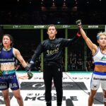 【RIZIN LANDMARK15】須田萌里、「一番強い」パク・シウに組み続けるも疲弊。ダウンも喫し判定負け 【RIZIN LANDMARK15】須田萌里、「一番強い」パク・シウに組み続けるも疲弊。ダウンも喫し判定負け