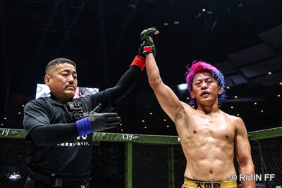 【RIZIN LANDMARK15】緊急参戦の火の鳥、TDでジェフンを削り続けて3Rにパウンドアウト