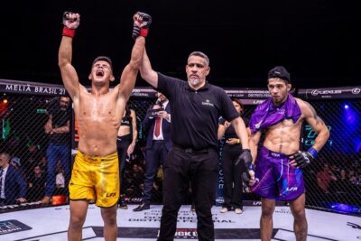 【LFA238】ウェルラウンダー化目指すアラウージョ。組みと極めで自らが削られ、ガブリエルから辛勝