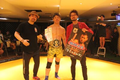 【PFC41】RIZIN札幌大会の再戦は、左インローを効かせた能登が成田をパウンドアウトしてベルト奪取