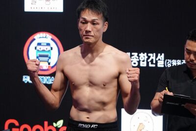 【Road FC78】計量終了　大原樹理、三上ヘンリー大智、和田静里奈。日本勢、3人とも計量パス