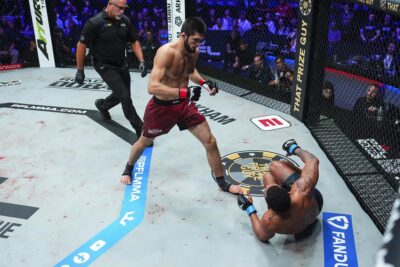 【PFL2026#11】カーフでアルバレスの足を痛めつけてパウンドアウト。マゴメドフがデビュー以来10連勝