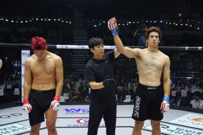 【Road FC78】RNCの借りは、RNCで返す。三上ヘンリー大智、チェ・スンビンから絞めで一本勝ち!!