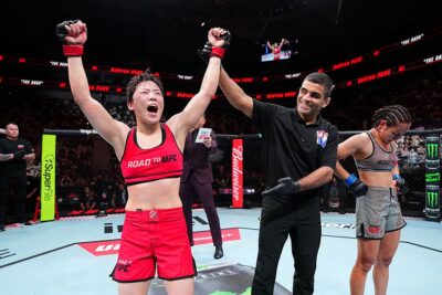 【Road to UFC S05 SF】初回劣勢も、組みを交えパンチ、ヒジを入れたパク・ボヒョンが3-0で決勝進出