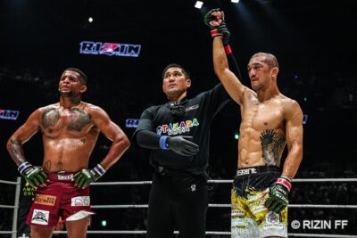 【RIZIN54】体重超過のパッチーにインロー、打撃で攻勢も組みに押し切られ――減点こみの3-0判定勝ち