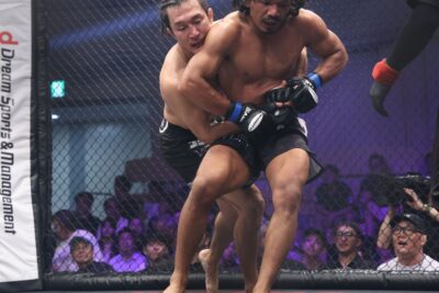 【Lemino Shooto08】首相撲からの打撃＋バックコントロール。河名マストがタンにフルマークの判定勝利