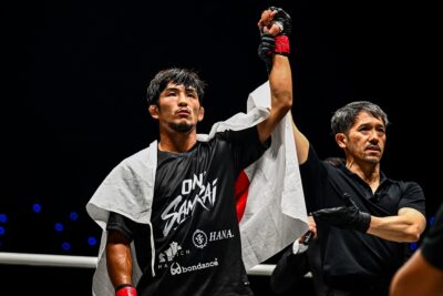【ONE SAMURAI03】若松がローエンにTKO勝ちで再起「次はタイトルマッチ、ぜひ日本で――九州とか」