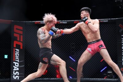【Pancrase367】右ジャブ&左ストレートで笹を流血に追い込んだ荒田。クリーンTDを許さず3-0判定で下す
