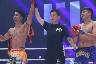 【KNOCK OUT69】重森が右を蹴り分けて距離を詰めさせず。ムエタイの強豪セーンマニーに判定勝利