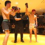 【PFC42】フライ級王者・中西テツオがバンタム級で青木大地に延長判定勝利。2階級制覇をアピール