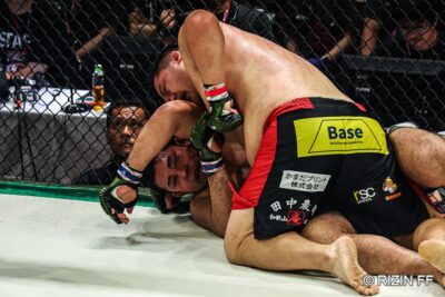 【RIZIN LANDMARK16】荒東が近距離の打撃とパウンド＆ヒジで攻め込み、長谷川に大差の判定勝利