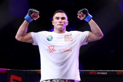 【Pancrase367】モンゴルのサムライ、強し。サットが左の蹴りで葛西を攻めたて左アッパーで沈める
